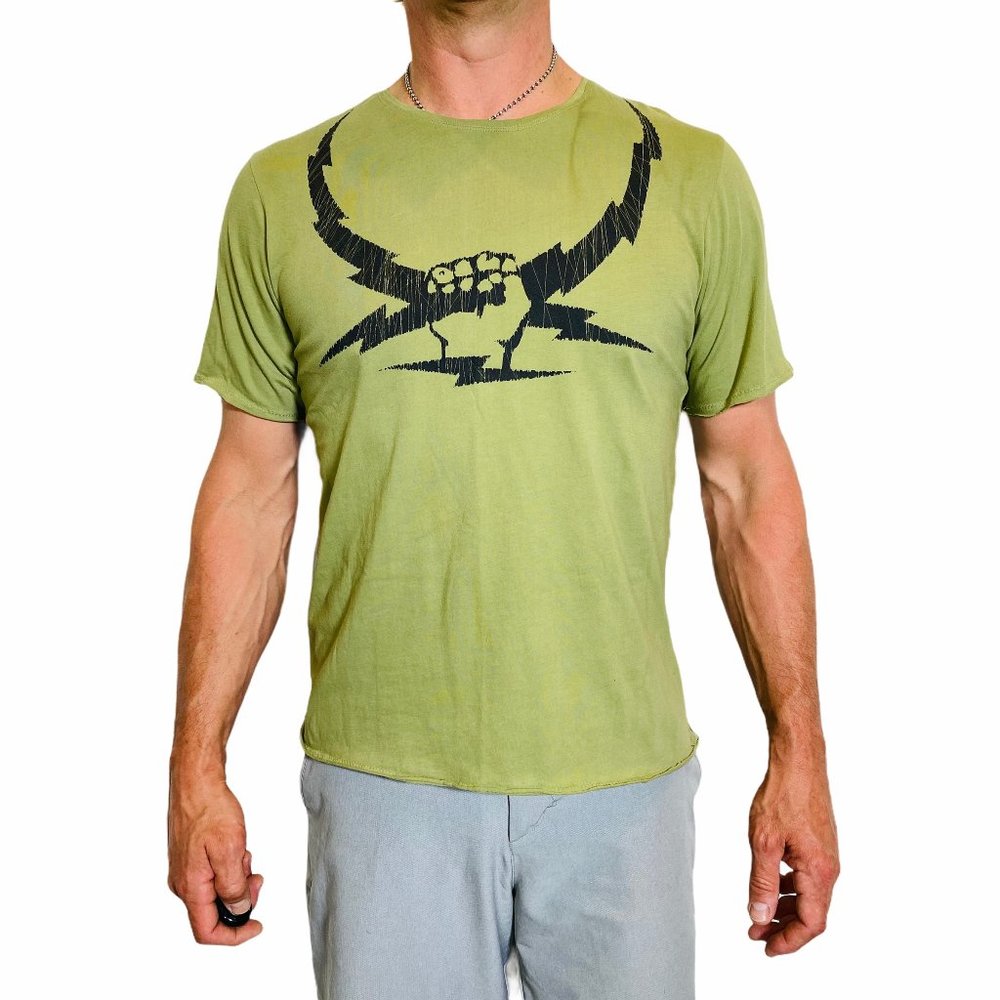 Upper Cut Men's Lg T-shirt, Olive